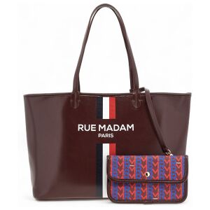 RUE MADAM PARIS pour femme. 1513 Sac à provisions grenat (OSFA), Casuel, Polyuréthane - Publicité RUE MADAM PARIS pour femme. 1513 Sac à provisions grenat (OSFA), Casuel, Polyuréthane - Publicité