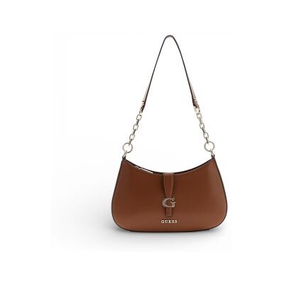 Guess pour femme. HWVG9896180 Sac à main marron Carrie (OSFA), Casuel, Polyuréthane - Publicité Guess pour femme. HWVG9896180 Sac à main marron Carrie (OSFA), Casuel, Polyuréthane - Publicité