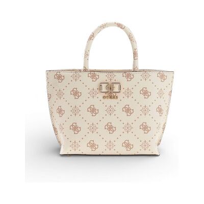 Guess pour femme. HWGP9928750 Emelie Logo Mini Tote beige (OSFA), Casuel, Polyuréthane - Publicité Guess pour femme. HWGP9928750 Emelie Logo Mini Tote beige (OSFA), Casuel, Polyuréthane - Publicité