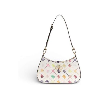 Guess pour femme. HWGM9928180 Sac à main Emelie blanc cassé (OSFA), Casuel, Polyuréthane - Publicité Guess pour femme. HWGM9928180 Sac à main Emelie blanc cassé (OSFA), Casuel, Polyuréthane - Publicité
