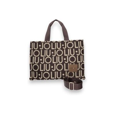 Liu Jo pour femme. 2F6037-T2742 Sac Bag T.moro marron (OSFA), Casuel, Imprimé animal, Polyester - Publicité Liu Jo pour femme. 2F6037-T2742 Sac Bag T.moro marron (OSFA), Casuel, Imprimé animal, Polyester - Publicité