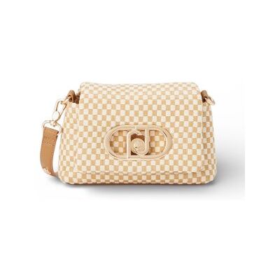 Liu Jo pour femme. AA6269-T428A Sac à carreaux marron (OSFA), Casuel, Synthétique - Publicité Liu Jo pour femme. AA6269-T428A Sac à carreaux marron (OSFA), Casuel, Synthétique - Publicité