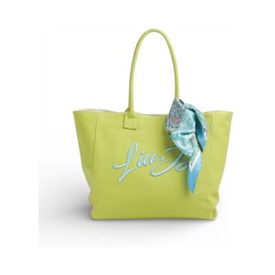 Liu Jo pour femme. AA6200-T546A Sac shopping logo vert (OSFA), Casuel, Tissu - Publicité Liu Jo pour femme. AA6200-T546A Sac shopping logo vert (OSFA), Casuel, Tissu - Publicité