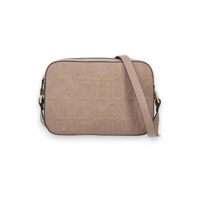 Liu Jo pour femme. AF6211-E1139 Sac bandoulière moyen avec logo beige (OSFA), Casuel, Polyester - Publicité Liu Jo pour femme. AF6211-E1139 Sac bandoulière moyen avec logo beige (OSFA), Casuel, Polyester - Publicité