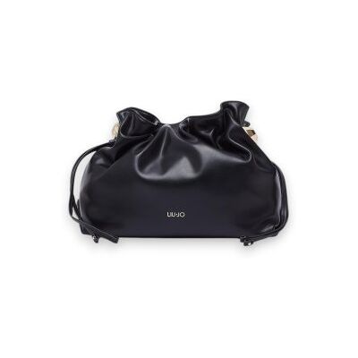 Liu Jo pour femme. AF6096-E1065 Sac à bandoulière Riccy moyen noir (OSFA), Casuel, Polyester - Publicité Liu Jo pour femme. AF6096-E1065 Sac à bandoulière Riccy moyen noir (OSFA), Casuel, Polyester - Publicité