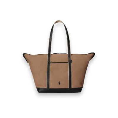 Polo Ralph Lauren pour femme. 428973072011 Sac tote shopper grand en toile marron (OSFA), Casuel, Coton - Publicité Polo Ralph Lauren pour femme. 428973072011 Sac tote shopper grand en toile marron (OSFA), Casuel, Coton - Publicité