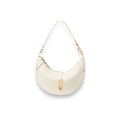 Polo Ralph Lauren pour femme. 428895802007 Sac à bandoulière Polo ID mini en cuir blanc cassé (OSFA), Casuel - Publicité Polo Ralph Lauren pour femme. 428895802007 Sac à bandoulière Polo ID mini en cuir blanc cassé (OSFA), Casuel - Publicité