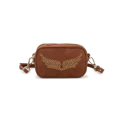 Zadig & Voltaire pour fille. X60614 Sac à bandoulière effet daim marron (OSFA), Casuel, Polyester, mode enfantine - Publicité Zadig & Voltaire pour fille. X60614 Sac à bandoulière effet daim marron (OSFA), Casuel, Polyester, mode enfantine - Publicité