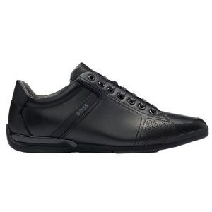 Boss pour homme. 50498282 Chaussures Saturn en cuir noir (41), Plat, Lacets, Casuel - Publicité Boss pour homme. 50498282 Chaussures Saturn en cuir noir (41), Plat, Lacets, Casuel - Publicité
