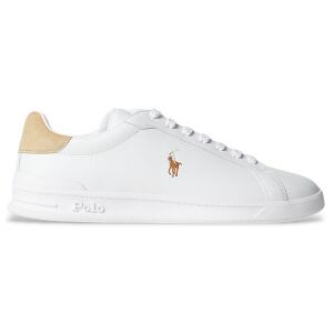 Polo Ralph Lauren pour homme. 809940762001 Heritage Court II chaussures en cuir blanc (43), Plat, Lacets, Casuel - Publicité Polo Ralph Lauren pour homme. 809940762001 Heritage Court II chaussures en cuir blanc (43), Plat, Lacets, Casuel - Publicité