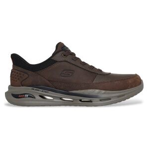 Skechers pour homme. 210981 Leather Sneakers Arch Fit Orvan Moxley brown (42), Cuir, Marron, Plat, Lacets, Casuel - Publicité Skechers pour homme. 210981 Leather Sneakers Arch Fit Orvan Moxley brown (42), Cuir, Marron, Plat, Lacets, Casuel - Publicité