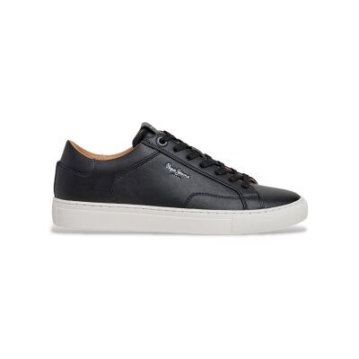 Pepe Jeans pour homme. PMS00048 Trainers Joe Basic black (43), Noir, Tissu, Plat, Lacets, Casuel - Publicité Pepe Jeans pour homme. PMS00048 Trainers Joe Basic black (43), Noir, Tissu, Plat, Lacets, Casuel - Publicité