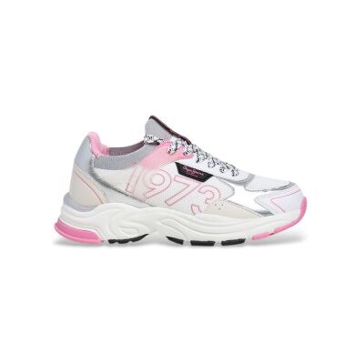 Pepe Jeans pour femme/filles. PGS600005 Trainers Mave Knit white (38), Blanc, Plat, Lacets, Casuel, mode enfantine - Publicité Pepe Jeans pour femme/filles. PGS600005 Trainers Mave Knit white (38), Blanc, Plat, Lacets, Casuel, mode enfantine - Publicité