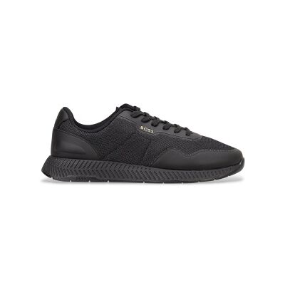 Boss pour homme. 50563962 Formateurs Titanium black (45), Noir, Plat, Lacets, Casuel - Publicité Boss pour homme. 50563962 Formateurs Titanium black (45), Noir, Plat, Lacets, Casuel - Publicité