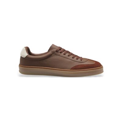 Boss pour homme. 50549408 Baskets en cuir By Beckham marron (42), Plat, Lacets, Casuel - Publicité Boss pour homme. 50549408 Baskets en cuir By Beckham marron (42), Plat, Lacets, Casuel - Publicité