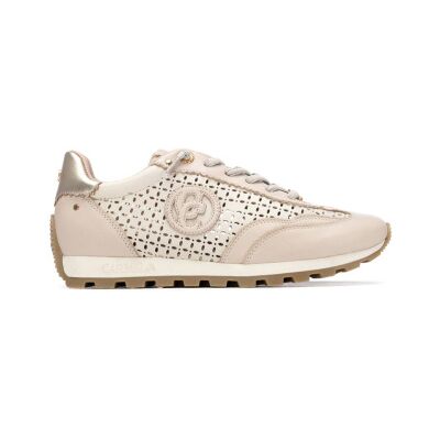 Carmela pour femme. 16311302-BEIGE Baskets en cuir 163113 beige (36), Plat, Lacets, Casuel - Publicité Carmela pour femme. 16311302-BEIGE Baskets en cuir 163113 beige (36), Plat, Lacets, Casuel - Publicité