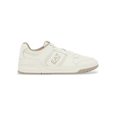 EA7 unisex. X8X234_XK422 Baskets en cuir Baseline beige (44), Plat, Lacets, Casuel - Publicité EA7 unisex. X8X234_XK422 Baskets en cuir Baseline beige (44), Plat, Lacets, Casuel - Publicité