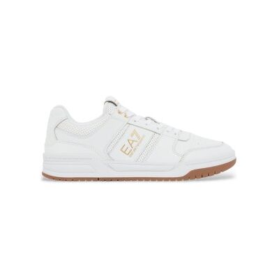 EA7 unisex. X8X234_XK422 Baskets en cuir Baseline blanc (44), Plat, Lacets, Casuel - Publicité EA7 unisex. X8X234_XK422 Baskets en cuir Baseline blanc (44), Plat, Lacets, Casuel - Publicité