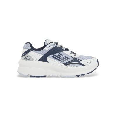 EA7 unisex. 7X000663_AF23619 Trainers Crave Monogram New white (44 2/3), Blanc, Plat, Lacets, Casuel, Sport, Mesh - Publicité EA7 unisex. 7X000663_AF23619 Trainers Crave Monogram New white (44 2/3), Blanc, Plat, Lacets, Casuel, Sport, Mesh - Publicité