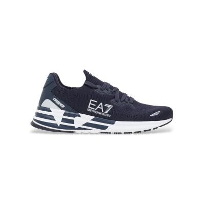 EA7 unisex. 7X000652_AF18639 Chaussures Crusher Distance Knit 2.0 navy (44), Plat, Lacets, Sport, Vert, Marine - Publicité EA7 unisex. 7X000652_AF18639 Chaussures Crusher Distance Knit 2.0 navy (44), Plat, Lacets, Sport, Vert, Marine - Publicité