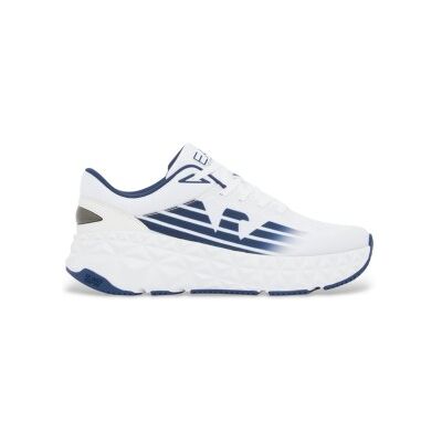 EA7 unisex. X8X239_XK432 Baskets Kobra blanches, bleues (46), Plat, 1 à 3 cm, Lacets, Casuel, Sport, Multisport - Publicité EA7 unisex. X8X239_XK432 Baskets Kobra blanches, bleues (46), Plat, 1 à 3 cm, Lacets, Casuel, Sport, Multisport - Publicité