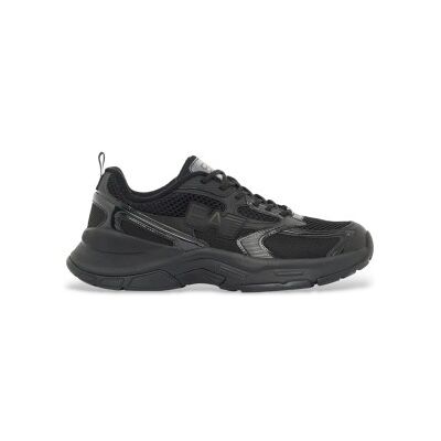 EA7 unisex. X8X249_XK446 Trainers Predator black (42), Noir, Plat, Lacets, Casuel - Publicité EA7 unisex. X8X249_XK446 Trainers Predator black (42), Noir, Plat, Lacets, Casuel - Publicité