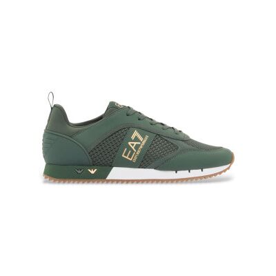 EA7 unisex. 7X000334_AF18610 Trainers Black & White Laces Green (40), Plat, Lacets, Casuel, Vert - Publicité EA7 unisex. 7X000334_AF18610 Trainers Black & White Laces Green (40), Plat, Lacets, Casuel, Vert - Publicité