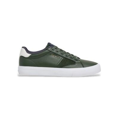 Hackett London pour homme. HMS200065 Blake Venture - Baskets en cuir - Vert (43), Plat, Lacets, Casuel - Publicité Hackett London pour homme. HMS200065 Blake Venture - Baskets en cuir - Vert (43), Plat, Lacets, Casuel - Publicité