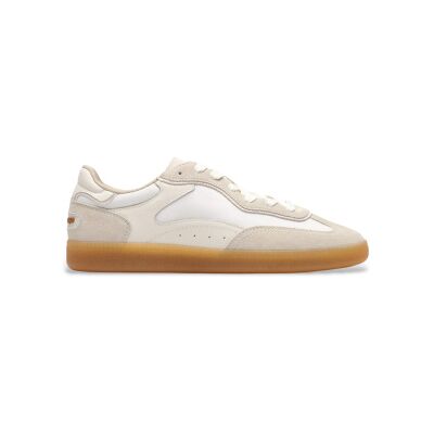 HOFF pour femme. 12619405 Baskets en Cuir Park White beige (40), Plat, Lacets, Casuel - Publicité HOFF pour femme. 12619405 Baskets en Cuir Park White beige (40), Plat, Lacets, Casuel - Publicité