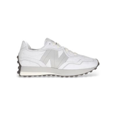 New Balance pour femme. U327WV1_L Chaussures 327W blanc (37), Plat, Cuir, Lacets, Casuel - Publicité New Balance pour femme. U327WV1_L Chaussures 327W blanc (37), Plat, Cuir, Lacets, Casuel - Publicité