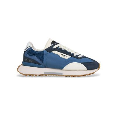 Pepe Jeans pour homme. PMS600023 Trainers Archer Block blue (46), Bleu, Tissu, Plat, Lacets, Casuel - Publicité Pepe Jeans pour homme. PMS600023 Trainers Archer Block blue (46), Bleu, Tissu, Plat, Lacets, Casuel - Publicité