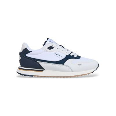 Pepe Jeans pour homme. PMS400034 Chaussures Bexley Road blanc (46), Tissu, Plat, Lacets, Casuel - Publicité Pepe Jeans pour homme. PMS400034 Chaussures Bexley Road blanc (46), Tissu, Plat, Lacets, Casuel - Publicité