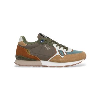 Pepe Jeans pour homme. PMS400028 Baskets multicolores Britust (42), Tissu, Plat, Lacets, Casuel - Publicité Pepe Jeans pour homme. PMS400028 Baskets multicolores Britust (42), Tissu, Plat, Lacets, Casuel - Publicité