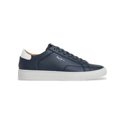 Pepe Jeans pour homme. PMS00048 Baskets Joe basic navy (45), Plat, Lacets, Casuel, Marine - Publicité Pepe Jeans pour homme. PMS00048 Baskets Joe basic navy (45), Plat, Lacets, Casuel, Marine - Publicité