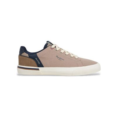 Pepe Jeans pour homme. PMS300013 Trainers Kenton State beige (44), Tissu, Plat, Lacets, Casuel - Publicité Pepe Jeans pour homme. PMS300013 Trainers Kenton State beige (44), Tissu, Plat, Lacets, Casuel - Publicité