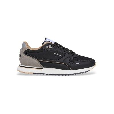 Pepe Jeans pour homme. PMS400033 Formateurs Bexley City noir (42), Plat, Lacets, Casuel - Publicité Pepe Jeans pour homme. PMS400033 Formateurs Bexley City noir (42), Plat, Lacets, Casuel - Publicité
