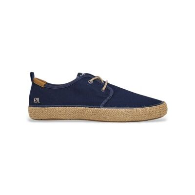 Pepe Jeans pour homme. PMS10332 Port Tourists navy trainers (42), Tissu, Plat, Lacets, Casuel, Marine - Publicité Pepe Jeans pour homme. PMS10332 Port Tourists navy trainers (42), Tissu, Plat, Lacets, Casuel, Marine - Publicité