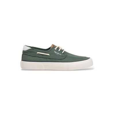 Pepe Jeans pour homme. PMS300015 Trainers Taylor Boat green (44), Plat, Lacets, Casuel, Vert - Publicité Pepe Jeans pour homme. PMS300015 Trainers Taylor Boat green (44), Plat, Lacets, Casuel, Vert - Publicité