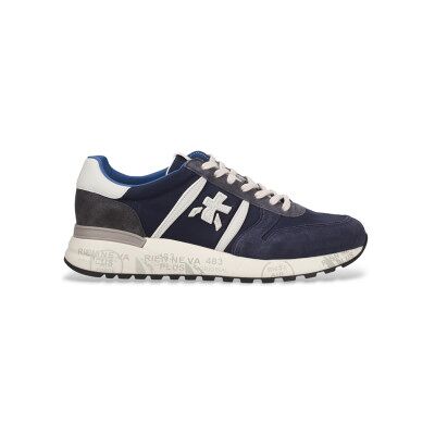 Premiata pour homme. LANDER Baskets en cuir Navy Lander (42), Plat, Lacets, Casuel, Marine - Publicité Premiata pour homme. LANDER Baskets en cuir Navy Lander (42), Plat, Lacets, Casuel, Marine - Publicité