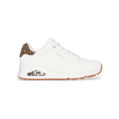 Skechers pour femme. 177093 Trainers Uno Jungle Nite white (38), Blanc, Plat, Lacets, Casuel - Publicité Skechers pour femme. 177093 Trainers Uno Jungle Nite white (38), Blanc, Plat, Lacets, Casuel - Publicité