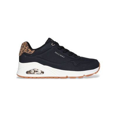 Skechers pour femme. 177093 Trainers Uno Jungle Nite black (36), Noir, Plat, Lacets, Casuel - Publicité Skechers pour femme. 177093 Trainers Uno Jungle Nite black (36), Noir, Plat, Lacets, Casuel - Publicité
