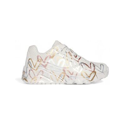 Skechers pour femme/filles. 314067L Trainers Uno Lite Metallic Love beige (27), 3 à 5 cm, Lacets, Casuel, mode enfantine - Publicité Skechers pour femme/filles. 314067L Trainers Uno Lite Metallic Love beige (27), 3 à 5 cm, Lacets, Casuel, mode enfantine - Publicité