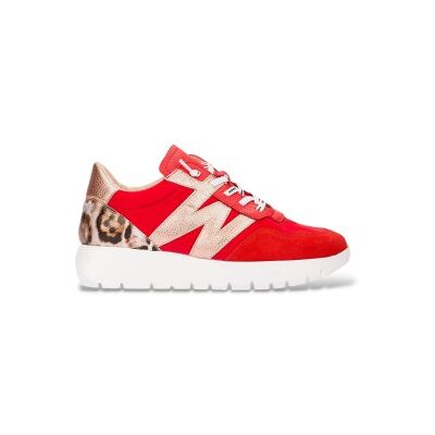 Wonders pour femme. A-24100 Baskets en cuir Odisei rouge (36), 3 à 5 cm, Lacets, Casuel - Publicité Wonders pour femme. A-24100 Baskets en cuir Odisei rouge (36), 3 à 5 cm, Lacets, Casuel - Publicité