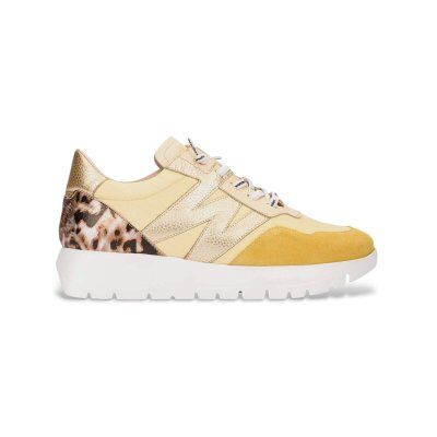 Wonders pour femme. A-24100 Baskets en cuir jaune Odisei (40), 1 à 3 cm, Lacets, Casuel - Publicité Wonders pour femme. A-24100 Baskets en cuir jaune Odisei (40), 1 à 3 cm, Lacets, Casuel - Publicité