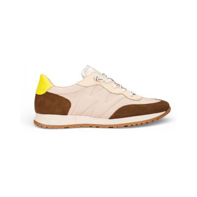 Wonders pour femme. A-4802 Towanda02 - Baskets en cuir beige (36), Plat, Lacets, Casuel - Publicité Wonders pour femme. A-4802 Towanda02 - Baskets en cuir beige (36), Plat, Lacets, Casuel - Publicité