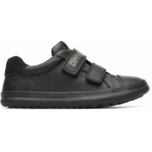 Camper unisex pour enfant. K800415-001 Chaussures Leather Pursuit Kids noires (38), Cuir, Plat, Velcro, Casuel, mode enfantine - Publicité