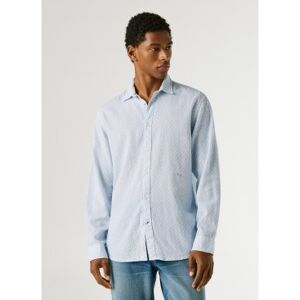 Pepe Jeans pour homme. PM3091199 Chemise bleue de Portland (XL), Casuel, Lin, Manche longue - Publicité Pepe Jeans pour homme. PM3091199 Chemise bleue de Portland (XL), Casuel, Lin, Manche longue - Publicité