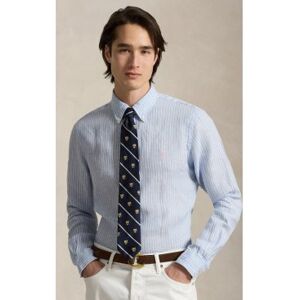 Polo Ralph Lauren pour homme. 710B15594005 Chemise en lin à rayures bleues Custom Fit (XXL), Casuel, Manche longue - Publicité Polo Ralph Lauren pour homme. 710B15594005 Chemise en lin à rayures bleues Custom Fit (XXL), Casuel, Manche longue - Publicité