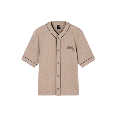 Giorgio Armani A X Armani Exchange pour homme. XM002012AF10818O6013 T-shirt de baseball « Driftwood » (XL), Casuel, Vert, Coton, Manche courte - Publicité Giorgio Armani A X Armani Exchange pour homme. XM002012AF10818O6013 T-shirt de baseball « Driftwood » (XL), Casuel, Vert, Coton, Manche courte - Publicité