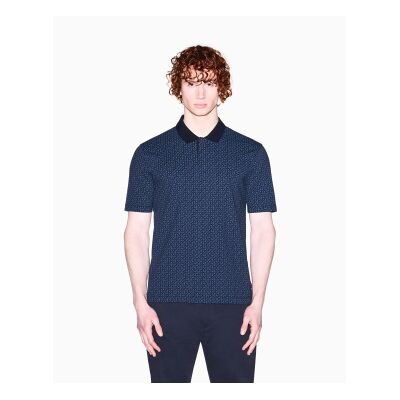 Giorgio Armani A X Armani Exchange pour homme. XM000736AF10819FB436 Polo bleu marine (M), Casuel, Coton, Manche courte - Publicité Giorgio Armani A X Armani Exchange pour homme. XM000736AF10819FB436 Polo bleu marine (M), Casuel, Coton, Manche courte - Publicité